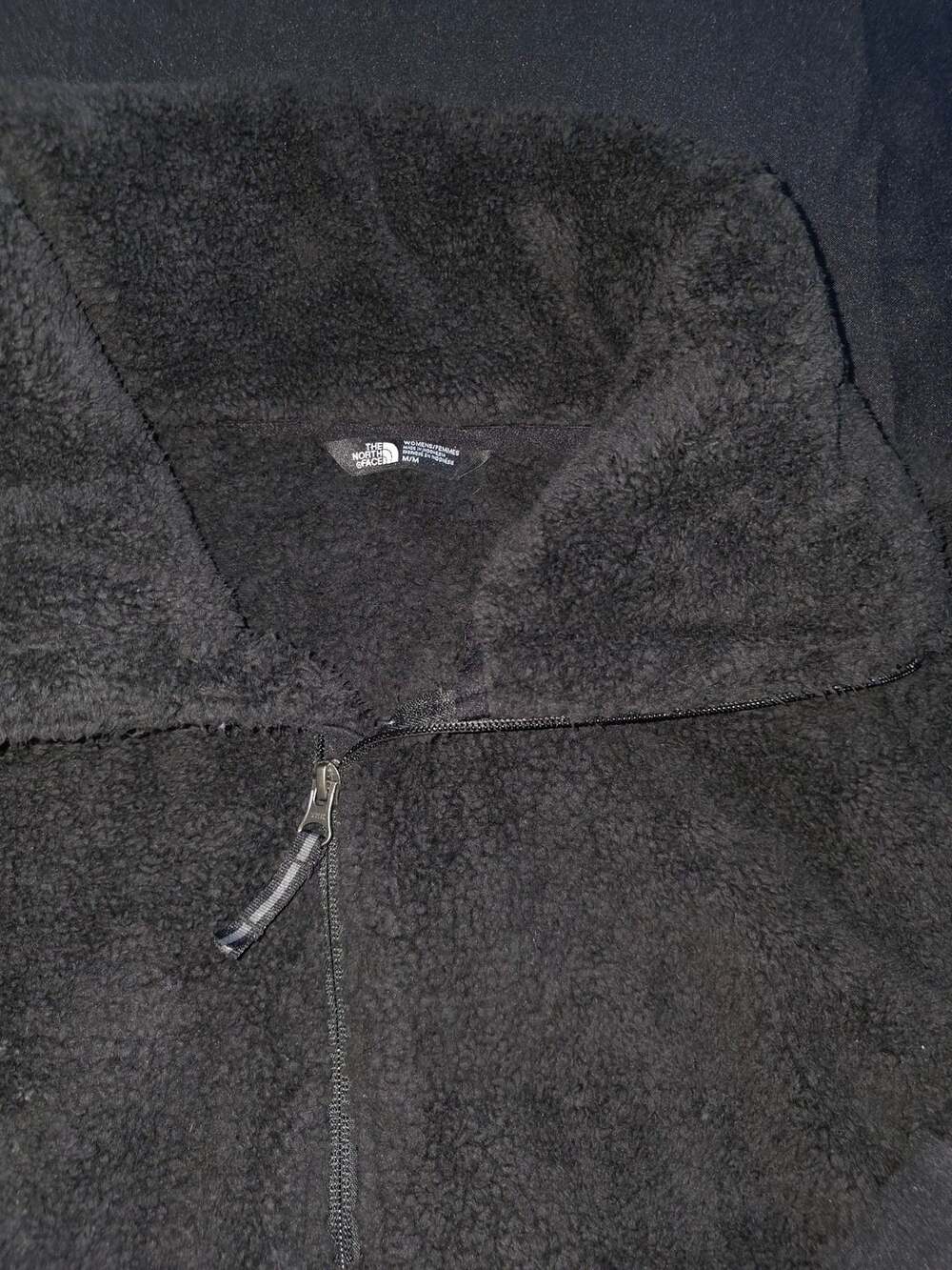 The North Face Campshire Fleece Pullover Size M Black Sherpa 1/4 Zip